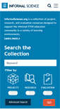 Mobile Screenshot of informalscience.org